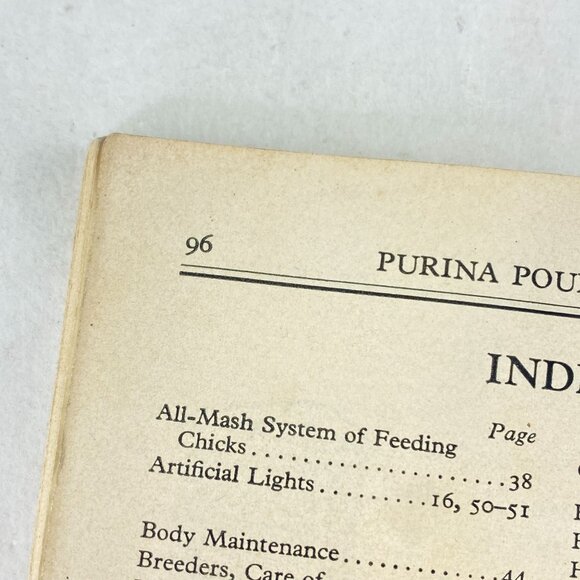 Vintage 1929 Purina Poultry Book Advertising - Picture 9 of 11
